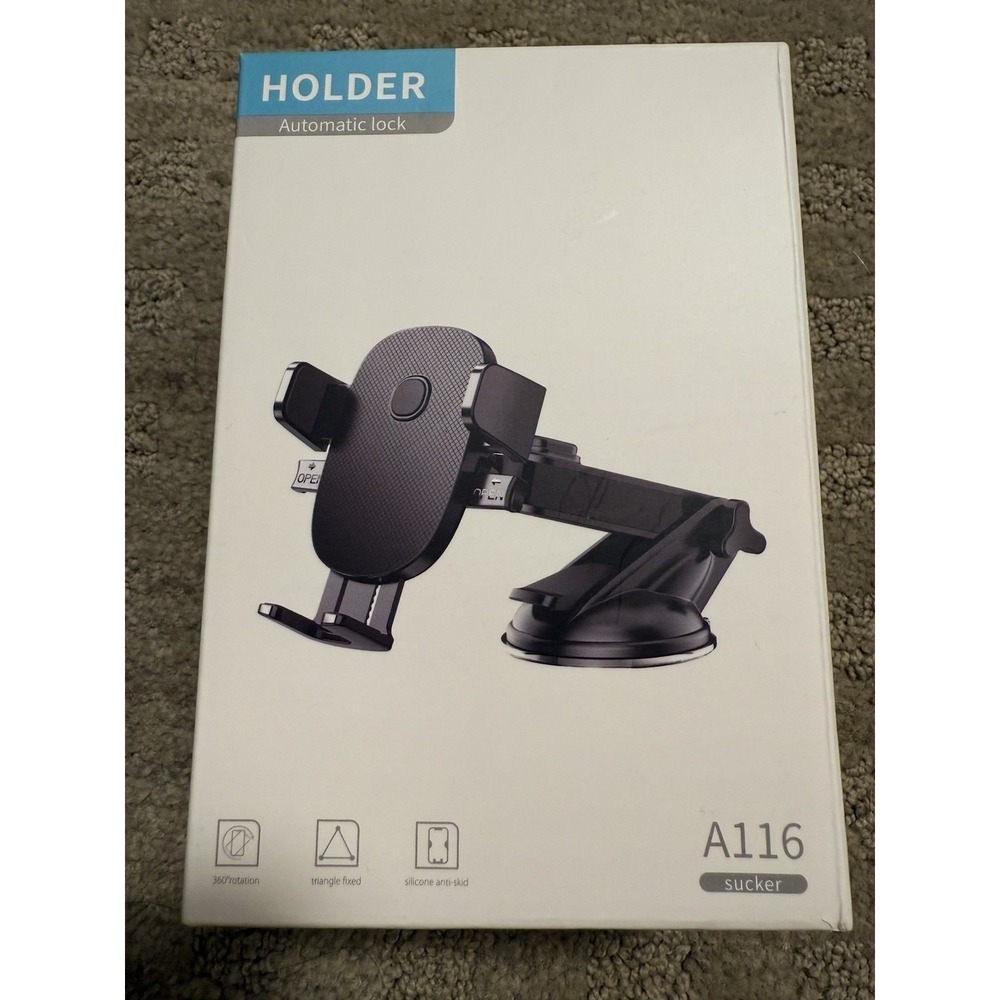 A116 Large Extended Suction‎ Cup Mobile Phone Car Holder Fixed Shockproof